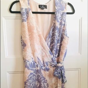 Lulus XL romantic wrap dress High low